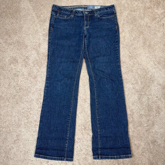 Converse One Star Jeans Women 10 Blue Dark Wash Low Rise Y2K Wide Leg Skater Emo - Picture 1 of 10